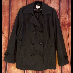 Women’s Sz XL Gray Wool Winter Coat from Fashion Bug - Super Cute!